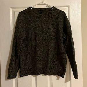 J. Crew Crewneck Grey Wool Blend Sweater
